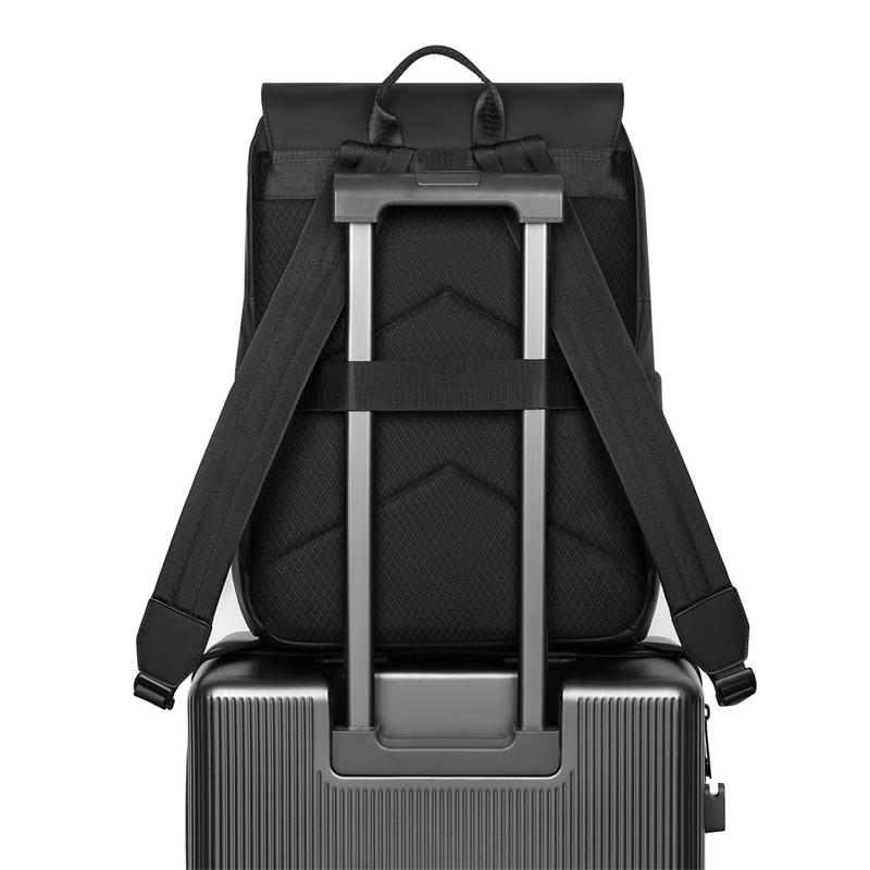 Unisex Laptop Backpack Waterproof Casual Daypack with Flap and Buckle Closure