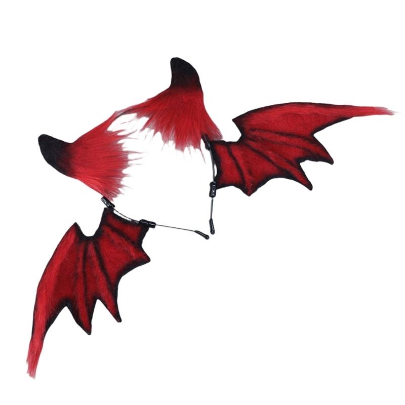 Bat Headbands Cosplay Devil Wing Hairbands Dark Headwear Makeup Washing Face Hairbands Birthday Party