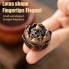 Alloy Lotus Incense Burner Lotus Incense Censer Archaic Copper Sandalwood House Furnishings Home Office Decoration