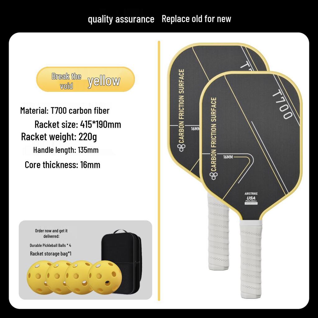 Carbon Fiber Pickleball Paddle Set for Adults & Children