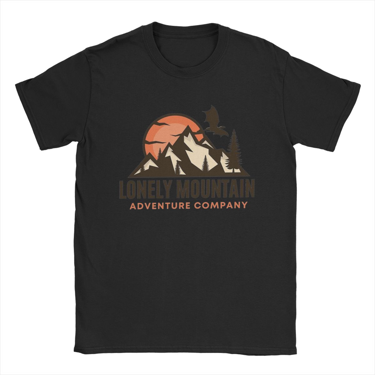 

2026 Summer Lonely Mountain Adventure Men s T-shirt High Quality Fashion Casual Circle Collar Print Men s and Women s T-shirt... S разноцветный