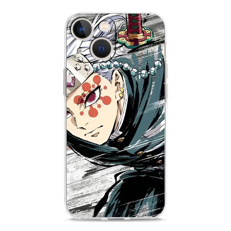 

Demon Slayer Tengen Uzui для iPhone 14 13 11 12 Pro Max X XR XS чехол для телефона для iPhone 14 7 8 Plus SE прозрачный мягкий чехол TPU Fundas iPhone 13