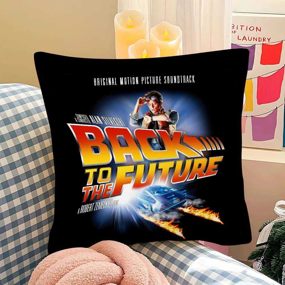 pc Movie Back To The Future Trilogy Pillow Case Fashion Square Pillowcase Bedroom Sofa Room Ins Decoration Leisure