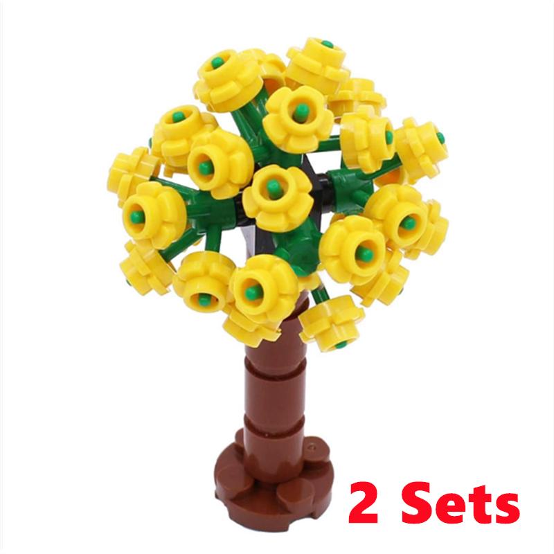 

City Trees Building Blocks MOC Coconut Tree Blocks Jungle Garden DIY Toys for Children Gifts Compatible Classic Bricks Kids Toys