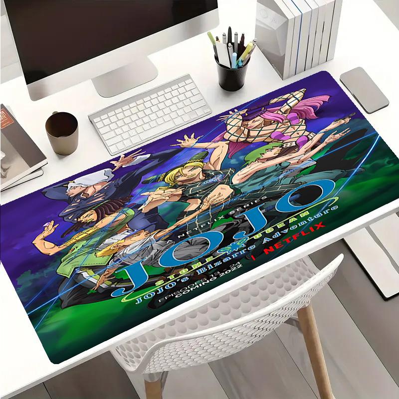 JoJo's Bizarre Adventure Mauspads - Rutschfeste Gummibasis, Glatte Oberfläche für Arbeit, Gaming, Büro und Zuhause, Schreibtisch-Mauspad