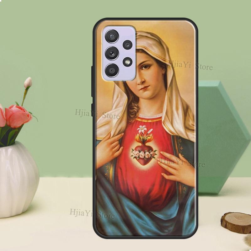 Virgin Mary of Hope Catholic Religious Art Case For Samsung A54 A34 A14 A51 A71 A12 A22 A32 A52 A72 A73 A33 A53 A13 Back Cover