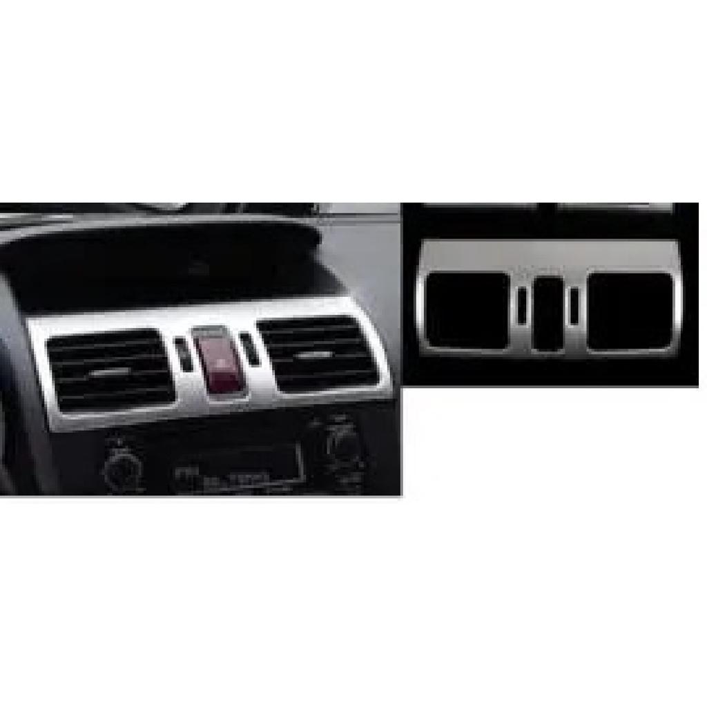 Car Garnish Cover Frame Lamp Trim ABS Front Air Condition Outlet Vent Hoods Part For Subaru XV 2012 2013 2014 2015 2016 2017