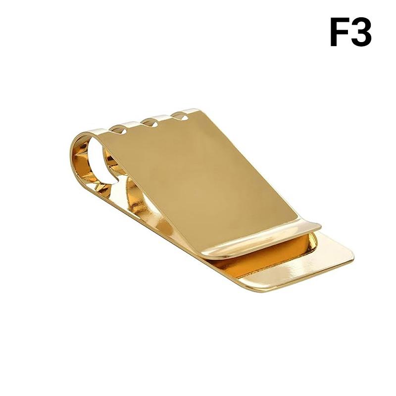 Fashion Stainless Steel Money Clip - Compact Cash And Credit Card Holder Metal Clip Wallet Id Card Clip