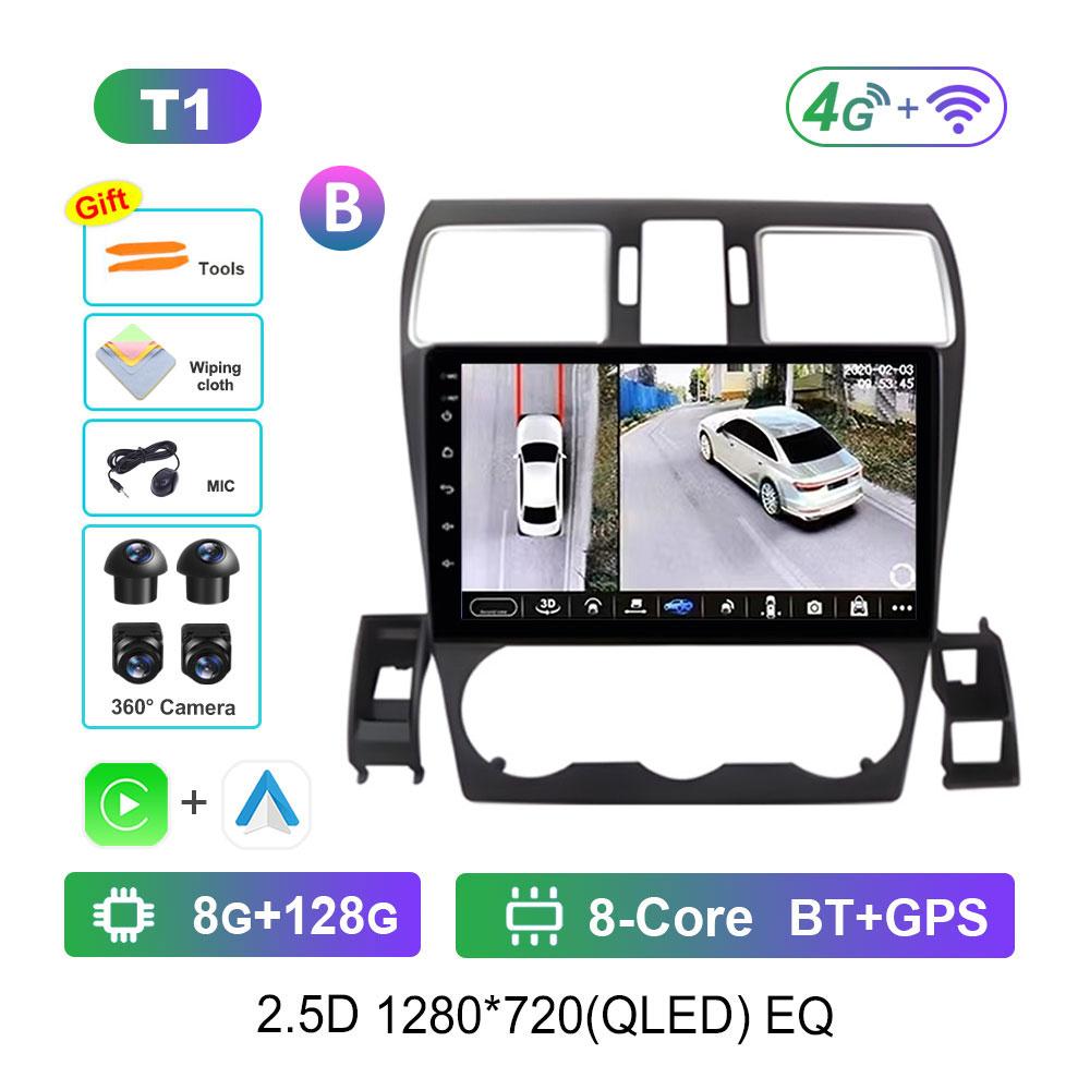 Android OS Navi GPS Car Radio Multimedia Player for Subaru Forester 4 SJ XV WRX 2012 - 2015 2018 DSP Stereo 4G QLED Screen WiFi
