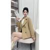 Stylish Double-faced Velvet Coat for Women, Short Petite Slimming Autumn and Winter Outerwear with Fashionable Lapel