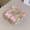 New girls sandals playing with water beach shoes soft-soled bag head hole shoes year-old children's jelly princess shoes summer