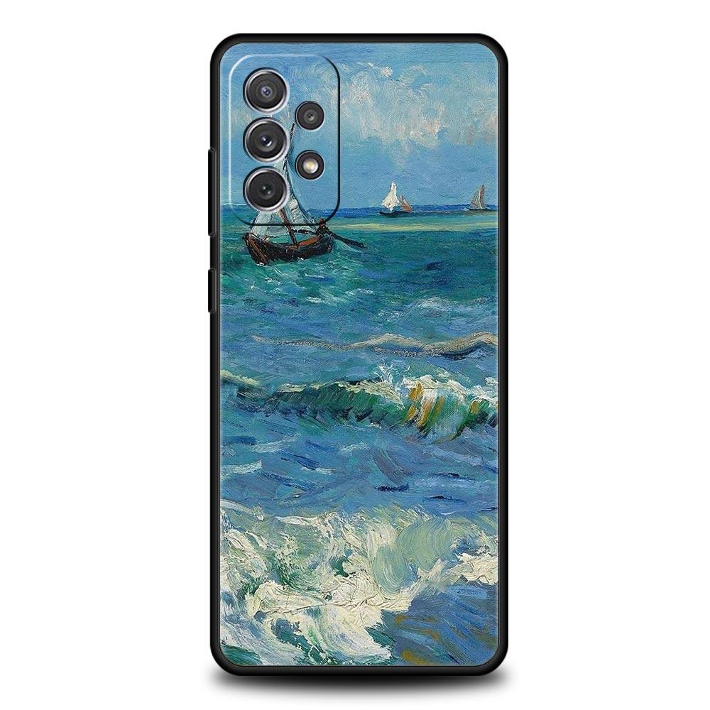 Claude Monet Garden Paint Art Case for Samsung A17 A13 A15 A25 A35 A51 A55 A71 A21S A11 A31 A41 A23 A53 A73 5G A03S A05s Cover