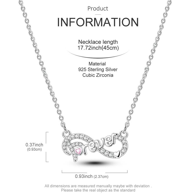 Original 925 Silver Necklace For Women Class Style Heart Shape Romantic Style High Quality Women Necklace Jewelry Gift