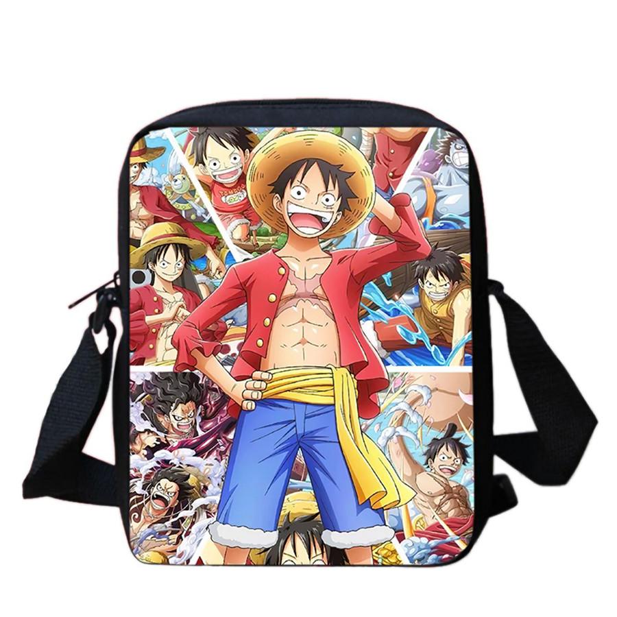 One Piece Crossbody Bag, Lightweight Adjustable Casual Shoulder Bag for Boys and Girls Age 6-10, Unisex Kids School Sling Bag