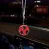 1x Bling Rhinestone Football Car Pendant, Crystal Soccer Rearview Mirror Hanging Ornament,6 Colors