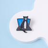 Funny Cow Cat Enamel Pin Blue Screen System Crash Laptop Computer Animal Brooch Lapel Badge Jewelry Gift for Friends Programmer