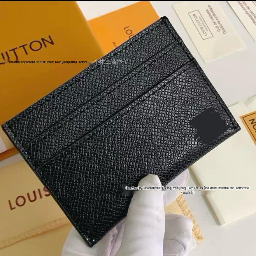 Vintage kostkovaná malá peněženka na více karet s logem