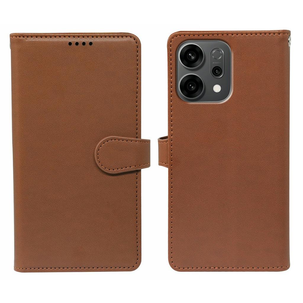 For Oppo Reno14 5G (Global) Case with 9 Card Slots PU Leather Stand Phone Cover