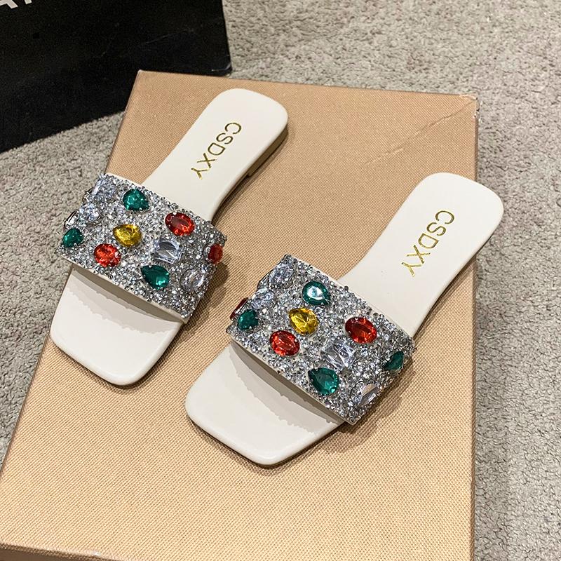 Модные летние новые блестящие тапочки для женщин — фото 4