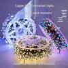 Waterproof LED Firecracker Christmas String Lights with Green Wire for Outdoor Decoration