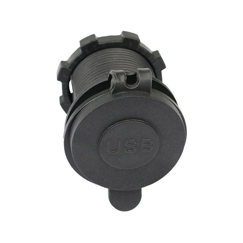 Universal Motorcycle Car Charger LED Light Dual USB Charger Power Socket 2.1A / 1A with USB Light for Motorbike USB Car Charger