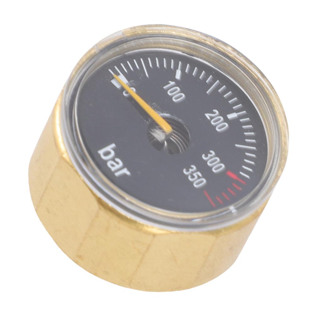 Air Cylinder Pressure Meter G18 Thread 350bar Brass Water Proof Glow In The Dark Pressure Meter