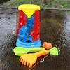 Popular Large Plastic Beach Toy Car Sandglass Set for Kids - Perfect for Sand and Water Play, Bath Time, and Recreation.