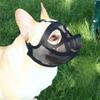 Adjustable Pet Dog Mask Soft Mesh Breathable Bulldog Mask Short Mouth Dog Anti-eating French Bulldog Muzzle Pet Supplies
