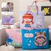 Cartoon Toddler Quilt Storage Bag With Waterproof Oxford Fabric For Kids Bedroom And Travel Use