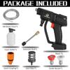 30Bar 88VF High Pressure Cordless Spray Guns Car Washer Cleaner Nozzle Form Machine 5M Hose +1/2pc 88V Battery 1000W AC 100-240V