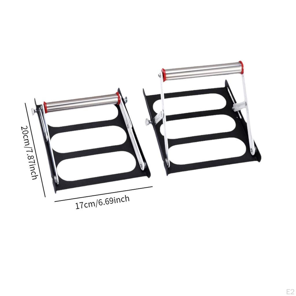 2x Unloading Brackets Material Holders Wear Resistant Portable Stable Professional Stainless Steel