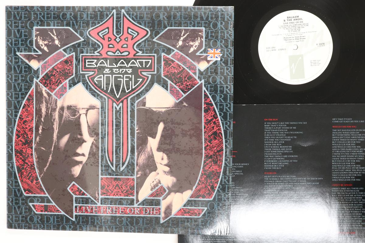 LP Record BALAAM  THE ANGEL  Live Free Or Die V2476 VIRGIN 1988 UK Rock Used