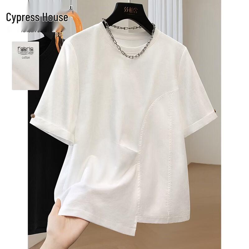 Women s Round Neck Short Sleeve Loose T-Shirt S