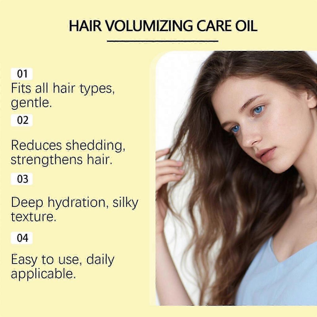 Volumizing Hair Serum for Men & Women - Hair Volumizing Care Oil for Enhanced Volume Shine & Hydration - Vegan & Cruelty Free 100ml