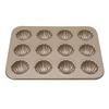 12 Cavity Baking Mold Heat Resistant Shell Shaped Mold Madeleine Mold Cake Pan Oven Baking