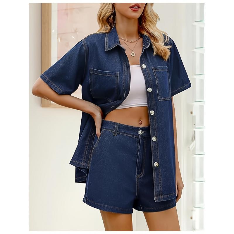 2026 New European & American Women's Casual Solid Denim Jacket