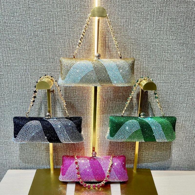 Dinner Party Small Square Bag, Hand-held Bag, Banquet Single Shoulder Crossbody Bag