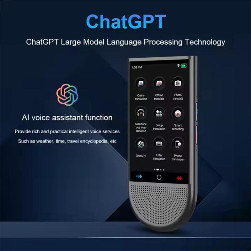 S15 4G Tragbarer KI-Übersetzer 16 GB Speicher 148 Sprachen Intelligente Übersetzung in Echtzeit Sprachfoto Offline-Übersetzung