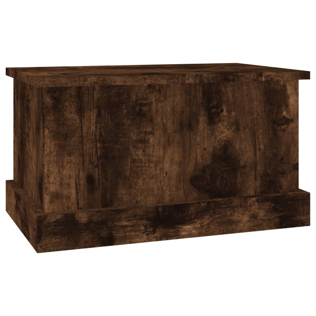 Smoke Eyed Oak Storage Chest 50 X 30 X 28 Cm Wood Based Material