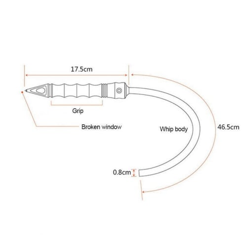 Eiuuioj Multi-functional Car Window Breaker, Safety Hammer, Rescue Hammer (for Emergency Escape)