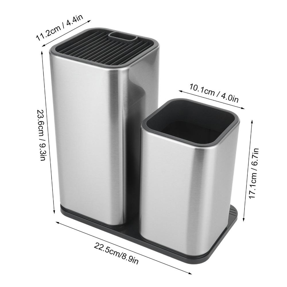 Thickened Utensil Bucket Rustless Steel Storage Tube Storage Holder  Spoon Storage