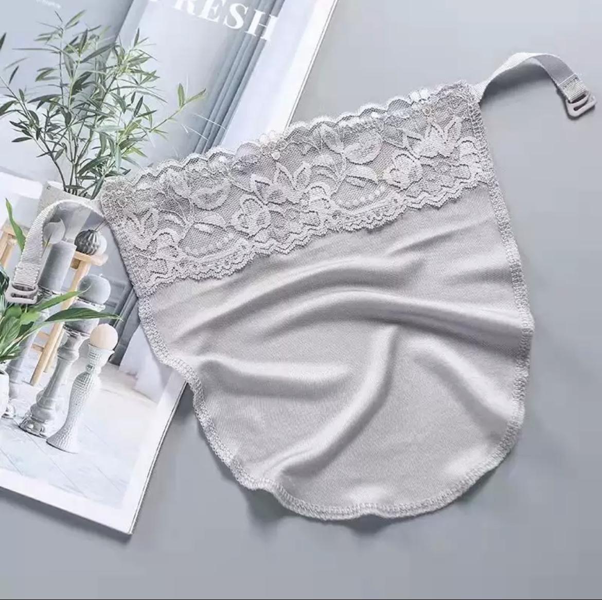 

Новый шелковый бюстгальтер-труба с эластичной лентой Женский легко надевающийся кружевной однотонный бюстгальтер-майка со вставкой Обернутый грудь топ-труба Искусственный воротник