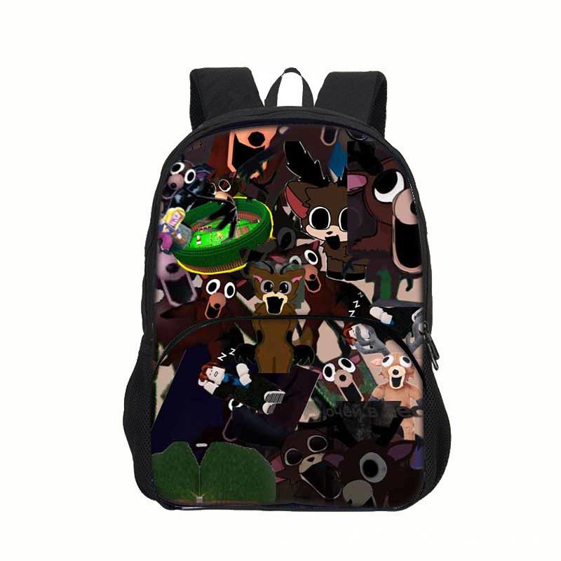 99 Nights In the Forest Children's Game-themed Backpack with Pockets 7330