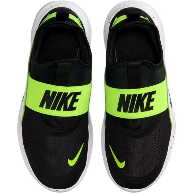 Nike Flex Runner Comfortable Versatile Durable Low-Top Kids Running Shoes Kids Running Shoes Black White Yellow IF2893-003