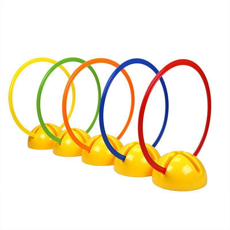 10 Stück 40cm Fußball Trainingsring Rund Geschwindigkeits-Agility-Trainingsringe Fußball Agility Training Fitnessstudio Outdoor-Sportarten Geschwindigkeitsausrüstung
