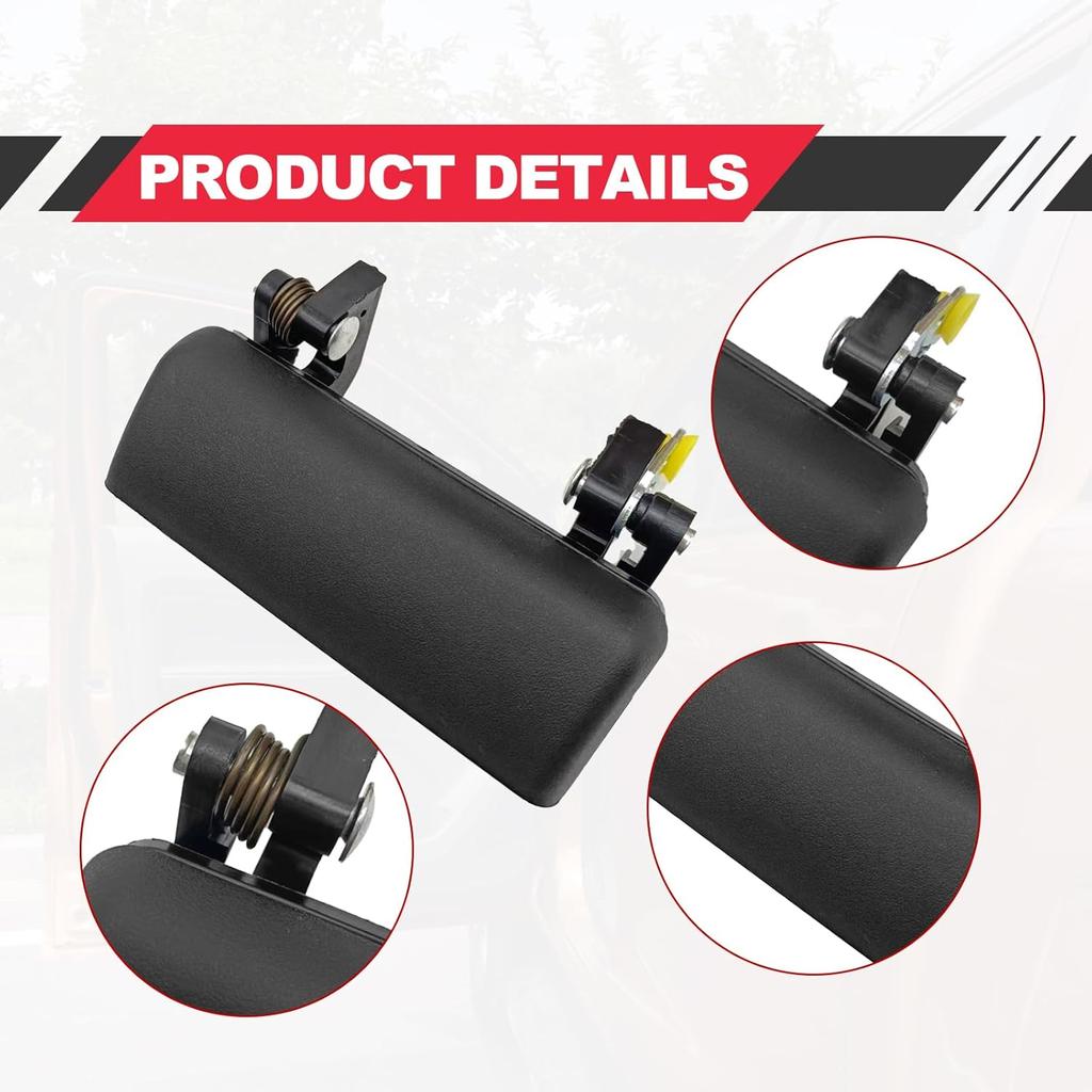 Exterior Door Handle Front Left Driver Side, Replacement For Ford Ranger 1993-2003; Mazda B2300 B2500 B3000 B4000 1994-2000 Replaces #90022,