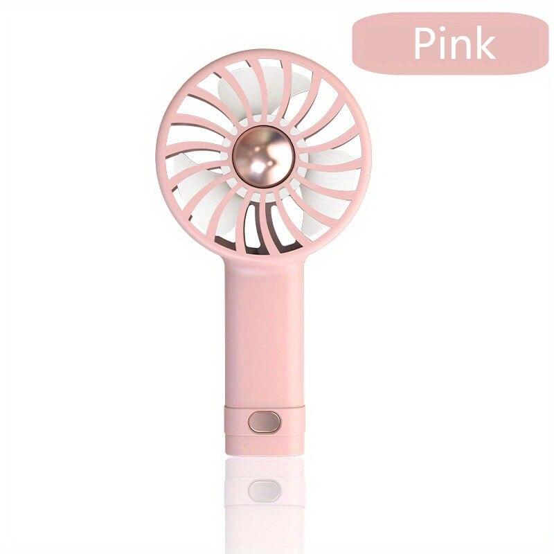 USB Rechargeable Mini Fan Portable Hand Fan Outdoor Air Cooler Table Fan Office Mute Charging Handheld Fan Ventilador