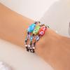 Colorful Ceramic Fish Beaded Bracelet For Women Unisex Handmade Braided Beads Bangle Bohemian Party Friendship Aesthetic Jewelry