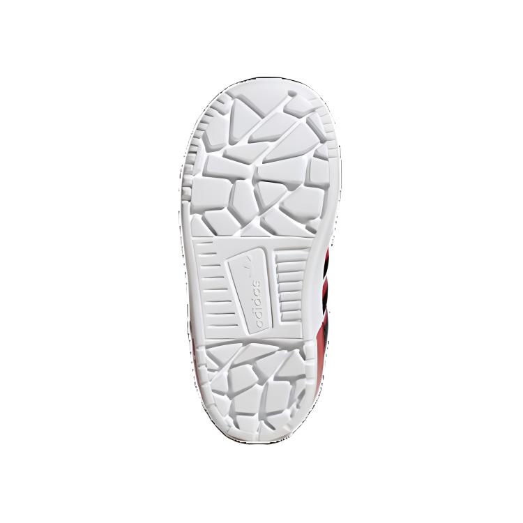 Adidas Originals Rivalry Low 360 Trendy Comfortable Low-Top Walking Shoes Baby Shoes Black Red FV7213
