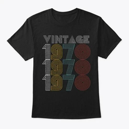 Vintage 1970 49th Birthday Style TTshirt Made in the USA Size S to 5XL S